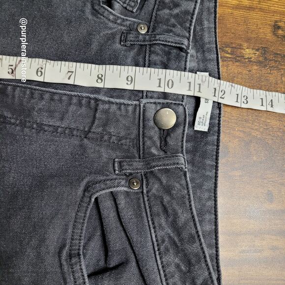 Elizabeth & James Jeans 6 Vintage Straight High Rise Tummy Control Black Wash - Picture 8 of 11
